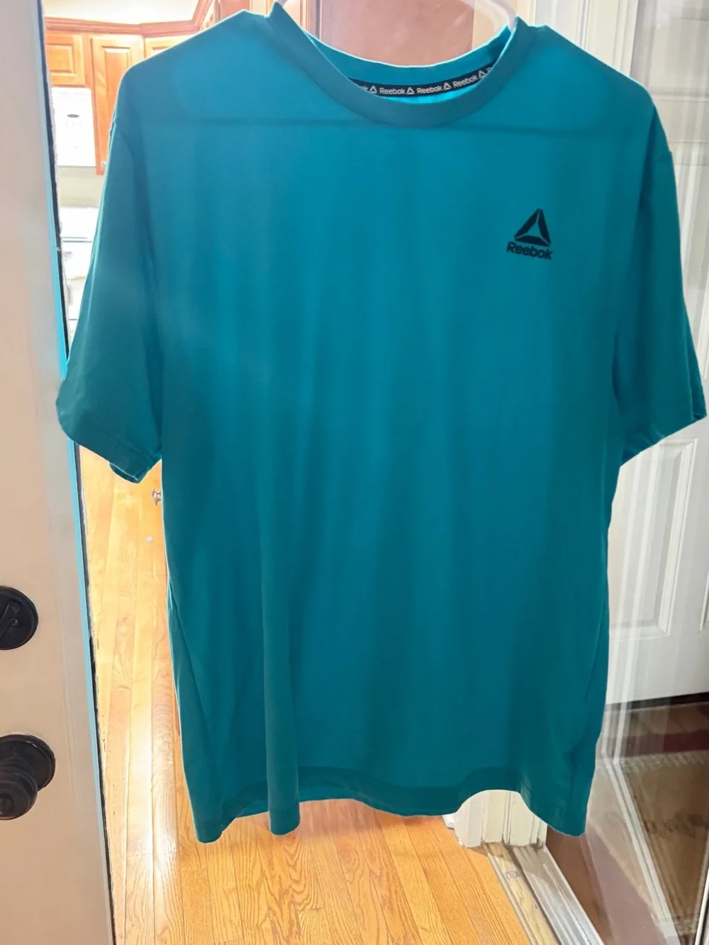 Reebok Men’s Short-Sleeve Performance Tee - Aqua Blue Medium